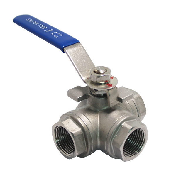 316L Three Way Threaded End Ball Valve1