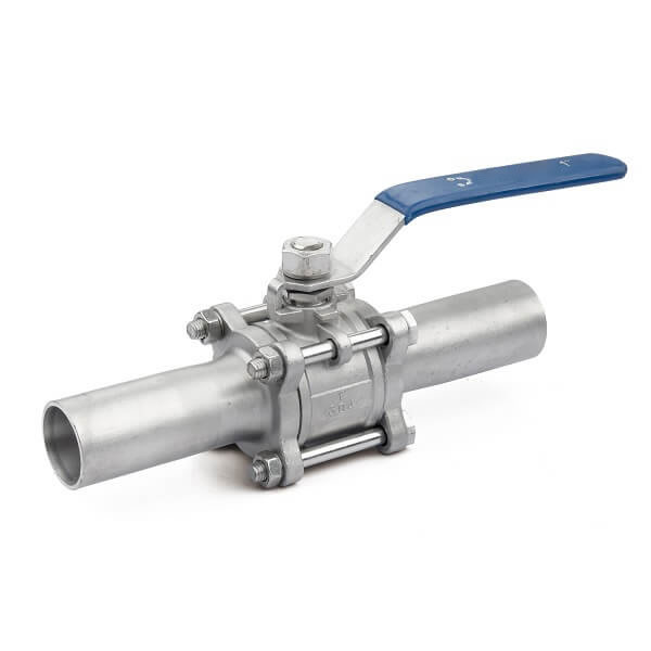 3PC Stainless Steel Butt Weld Ball Valve