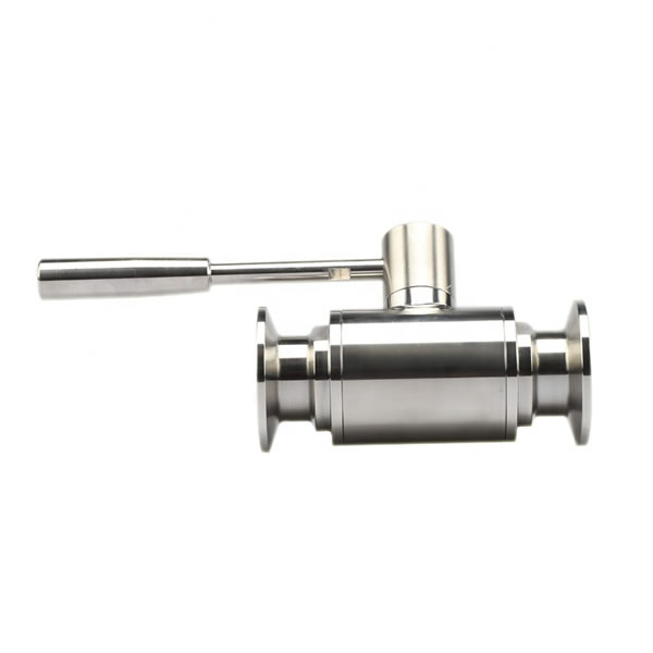 CE Stainless Steel 2pc straight Ball Valve 304 For Food Grade