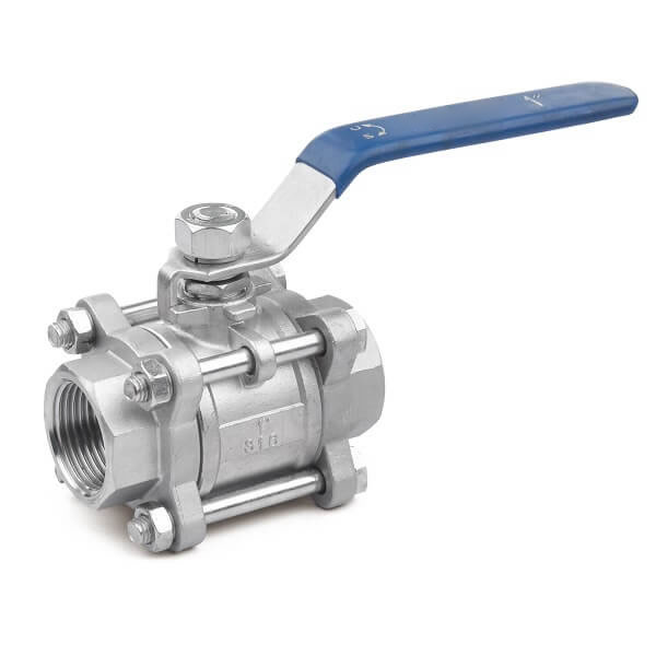 DN20 Industry Stainless Steel 3PC Ball Valve