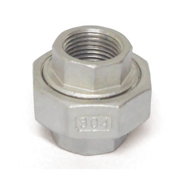 Stainless Steel Pipe Fitting SS304 BSPT NPT Thread Screw Union 1/4inch