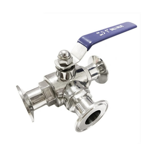 1.5inch Stainless Steel 304 Tri-Cover End 3way Ball Valve