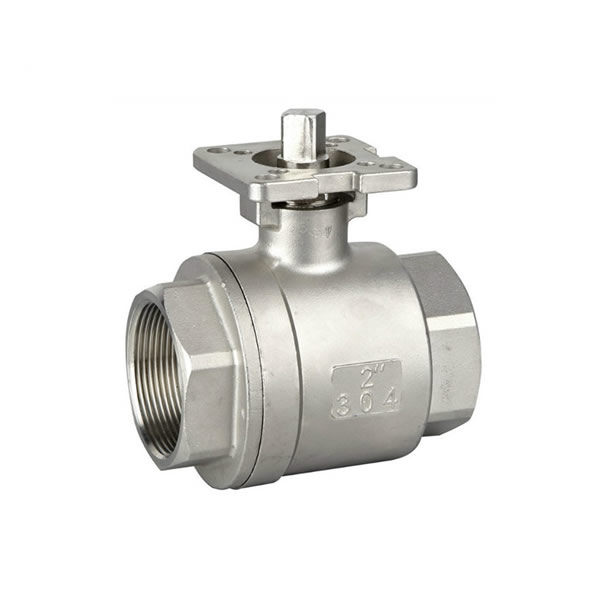 2PC Stainless Steel Ball Valve With Mounting Pad