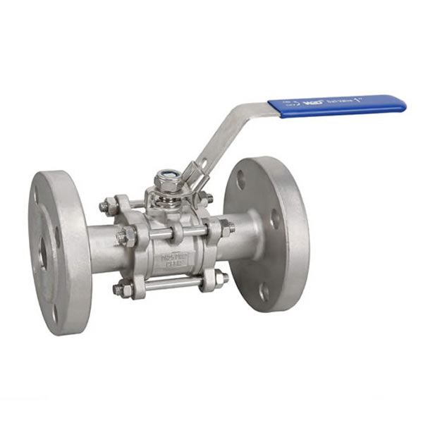 CF8/CF8m Three Piece Type Flange Ball Valve